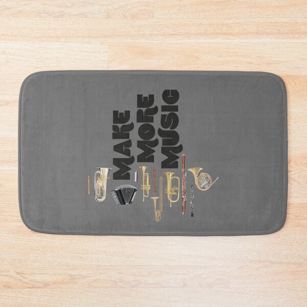 Item preview, Make more music! trombone, horn, accordion, harmonica, bassoon, oboe, recorder, flugelhorn and euphonium designed and sold by kobyakov.