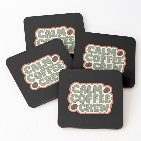 Item preview, Calm Coffee Crew • Cozy Minimalist Coffee Bean Aesthetic for Relaxed Café Lovers designed and sold by Bright Nest Studio.