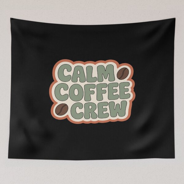 Item preview, Calm Coffee Crew • Cozy Minimalist Coffee Bean Aesthetic for Relaxed Café Lovers designed and sold by Bright Nest Studio.