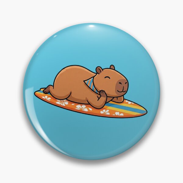 Item preview, Summer Capybara Surf Vibes designed and sold by Ivy-Triggs.