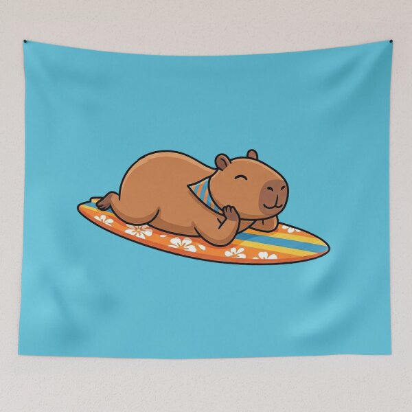 Item preview, Summer Capybara Surf Vibes designed and sold by Ivy-Triggs.