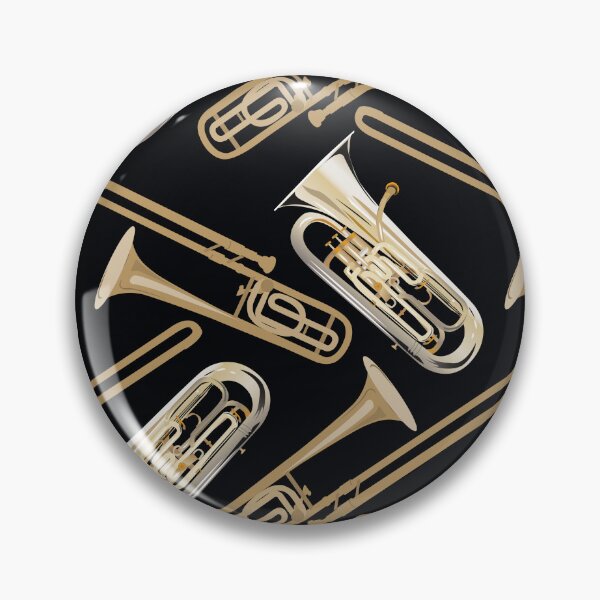 Item preview, euphonium and trombone on black designed and sold by kobyakov.
