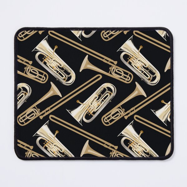Item preview, euphonium and trombone on black designed and sold by kobyakov.
