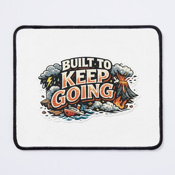 Item preview, Built To Keep Going Retro Survival Sticker designed and sold by Medico Design .
