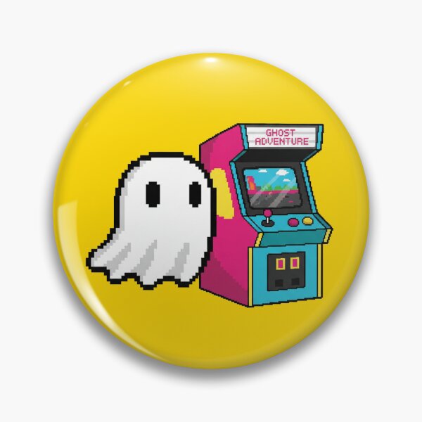 Item preview, Arcade Ghost Player – Retro Pixel Gaming Spirit Meme designed and sold by ChaosNest.