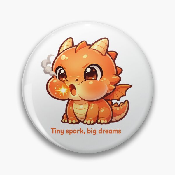 Item preview, Cute Baby Dragon - First Flame  designed and sold by ESSClothing.