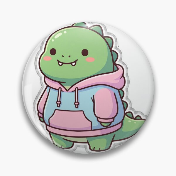 Item preview, Cute Dinosaur Hoodie Transparent Sticker Art designed and sold by Alexrtr.
