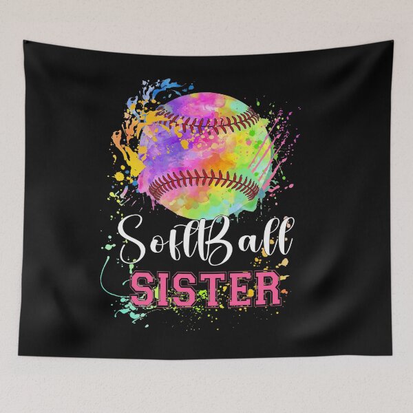 Item preview, Colorful Softball Sister Splash designed and sold by LarryMBrown.
