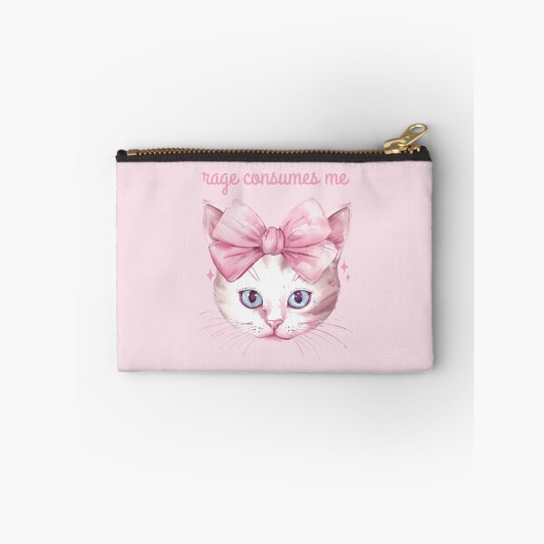 Item preview, Rage Consumes Me - Cute Funny Pink Cat designed and sold by humnoo.