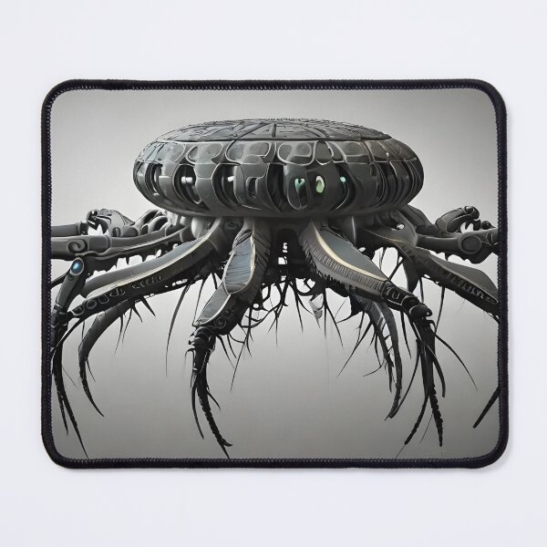 Item preview, Futuristic Cyber Spider Robot | Dark Sci-Fi Mechanical Creature Art designed and sold by Bhaskar Digital Art.