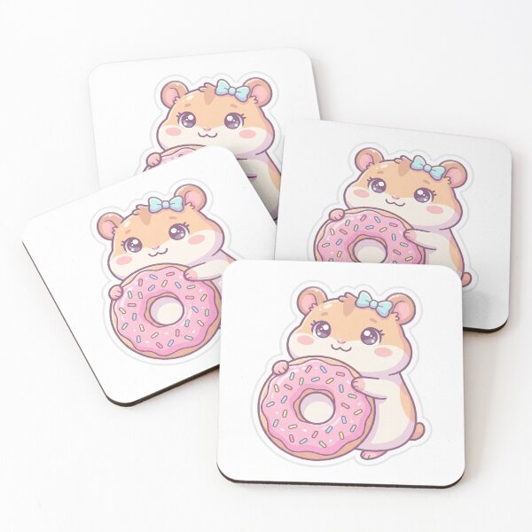 Item preview, Cute Hamster Donut Transparent Sticker Pack designed and sold by Alexrtr.