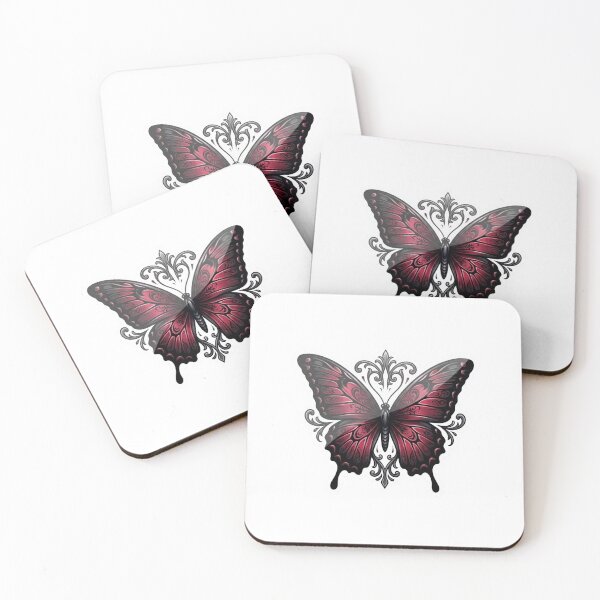 Item preview, Gothic Butterfly Transparent Sticker Illustration designed and sold by Alexrtr.