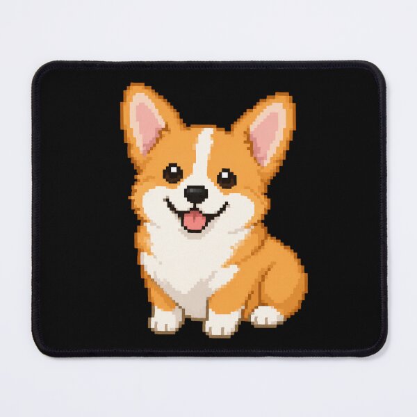 Item preview, Corgi Smiling Pixel Art designed and sold by BhadzCheetah.