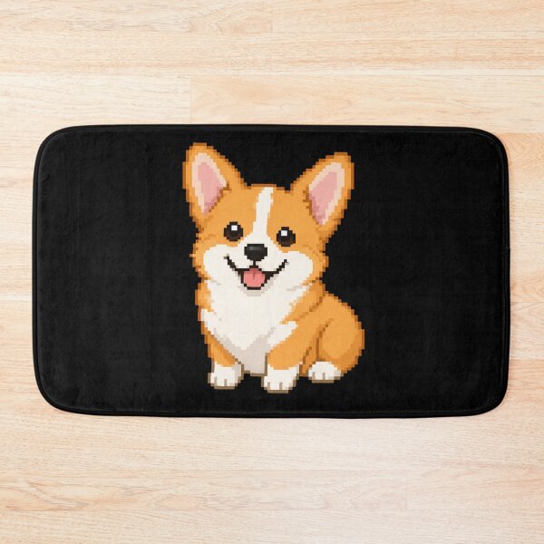 Item preview, Corgi Smiling Pixel Art designed and sold by BhadzCheetah.