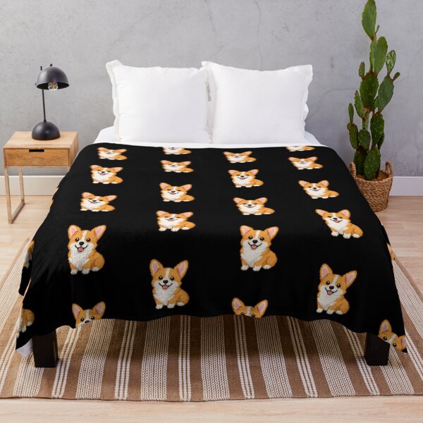 Item preview, Corgi Smiling Pixel Art designed and sold by BhadzCheetah.
