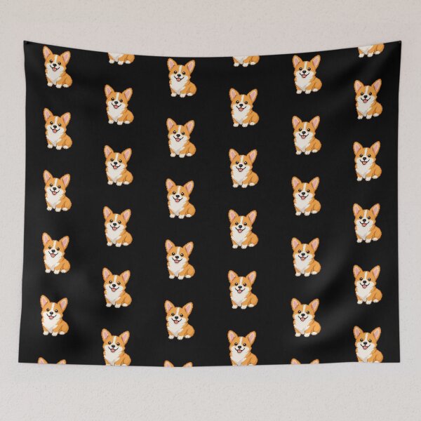 Item preview, Corgi Smiling Pixel Art designed and sold by BhadzCheetah.
