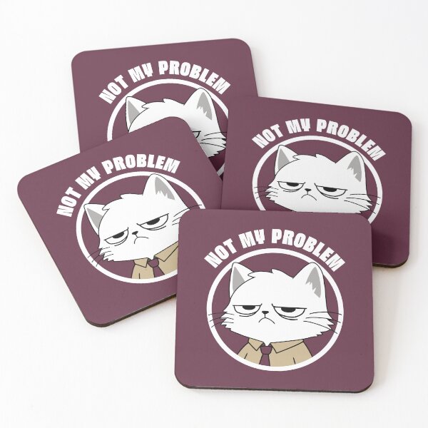 Item preview, Not my problem | Funny Cat Sticker for Laptop | Sarcastic Cat Gift designed and sold by TheNicheNest.