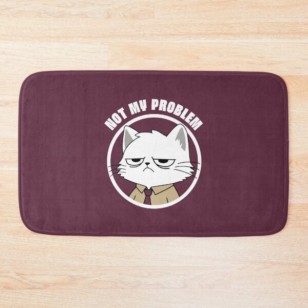 Item preview, Not my problem | Funny Cat Sticker for Laptop | Sarcastic Cat Gift designed and sold by TheNicheNest.