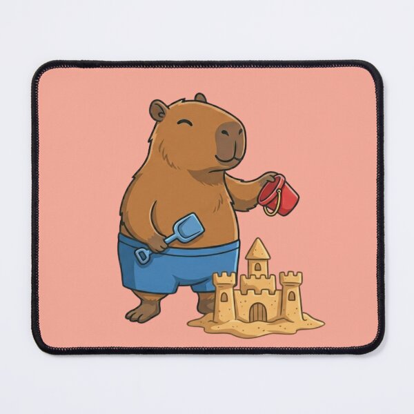 Item preview, Summer Capybara Sandcastle Builder designed and sold by Ivy-Triggs.