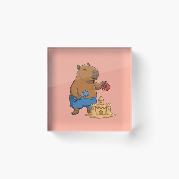 Item preview, Summer Capybara Sandcastle Builder designed and sold by Ivy-Triggs.