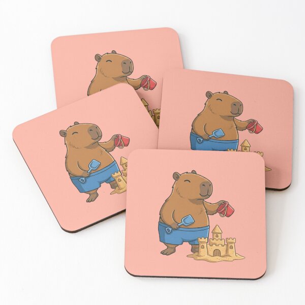Item preview, Summer Capybara Sandcastle Builder designed and sold by Ivy-Triggs.