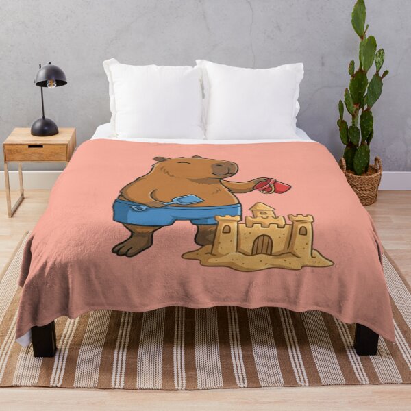 Item preview, Summer Capybara Sandcastle Builder designed and sold by Ivy-Triggs.