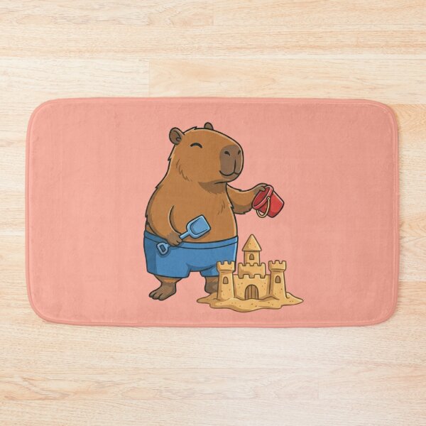 Item preview, Summer Capybara Sandcastle Builder designed and sold by Ivy-Triggs.