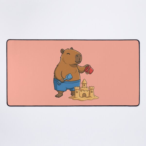 Item preview, Summer Capybara Sandcastle Builder designed and sold by Ivy-Triggs.