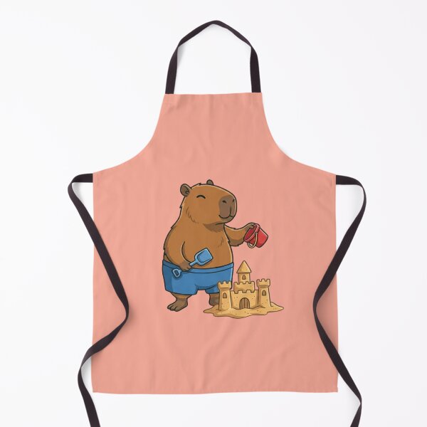 Item preview, Summer Capybara Sandcastle Builder designed and sold by Ivy-Triggs.