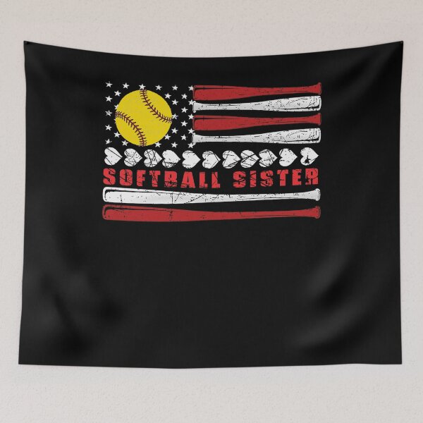 Item preview, Patriotic Softball Sister Flag designed and sold by LarryMBrown.