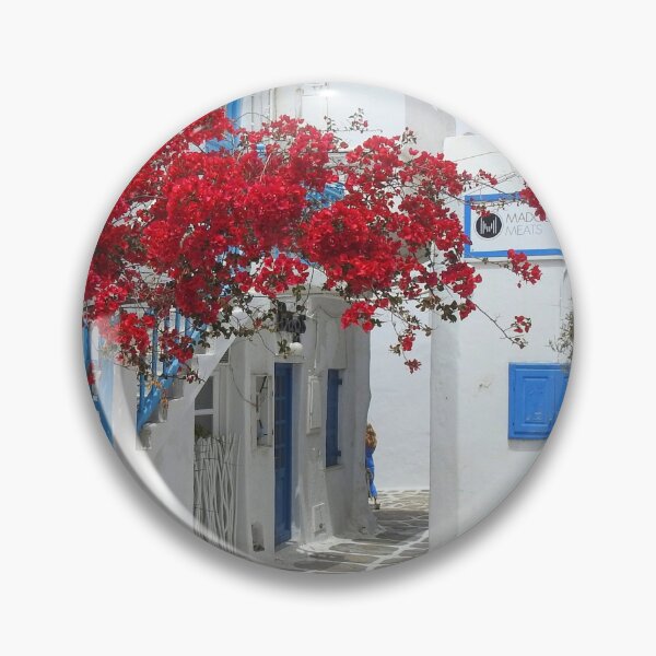 Item preview, Gorgeous whitewashed laneways in Mykonos Greek Island designed and sold by jaynerushton.
