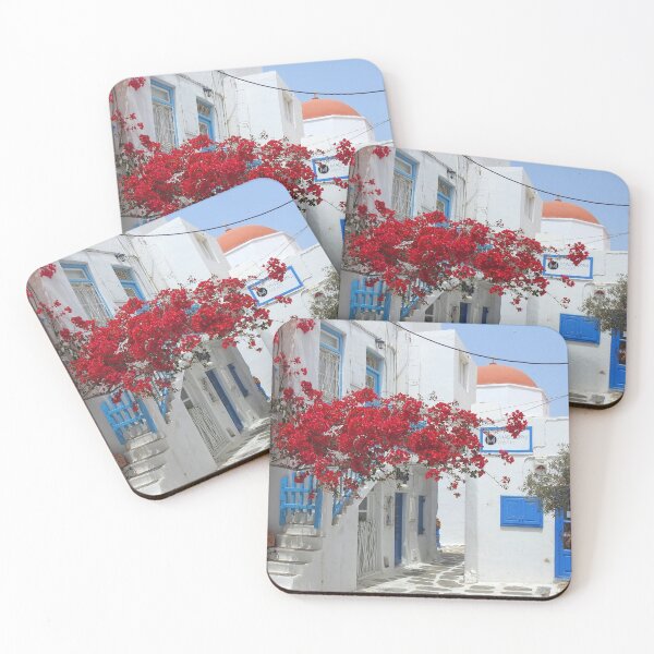 Item preview, Gorgeous whitewashed laneways in Mykonos Greek Island designed and sold by jaynerushton.