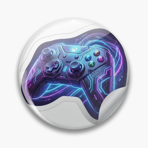 Item preview, Neon Gaming Controller Transparent Sticker Art designed and sold by Alexrtr.