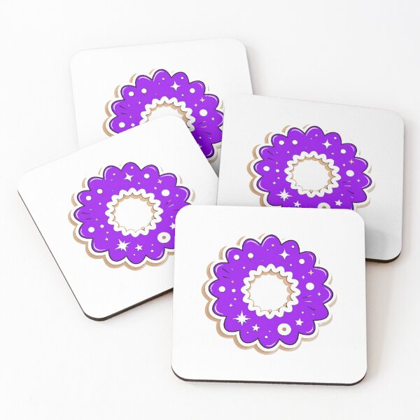 Item preview, “Cosmic Retro Flower | Purple Indie Aesthetic Sticker | Groovy Space Floral Design” designed and sold by priyanshustore.