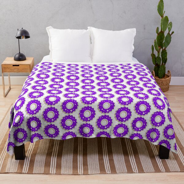 Item preview, “Cosmic Retro Flower | Purple Indie Aesthetic Sticker | Groovy Space Floral Design” designed and sold by priyanshustore.