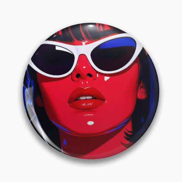 Item preview, • Red and Blue Amy Blue Cult Cinema Art designed and sold by y2kponyclub.