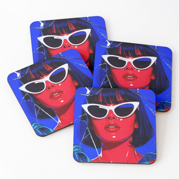 Item preview, • Red and Blue Amy Blue Cult Cinema Art designed and sold by y2kponyclub.
