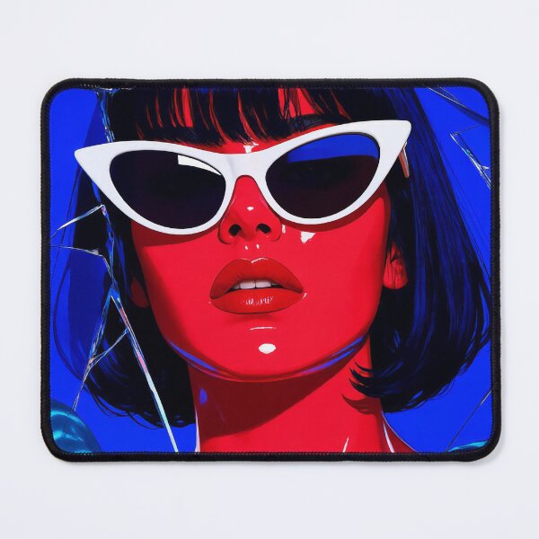 Item preview, • Red and Blue Amy Blue Cult Cinema Art designed and sold by y2kponyclub.