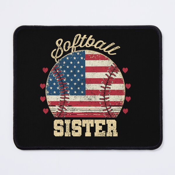 Item preview, Patriotic Softball Sister USA Flag designed and sold by LarryMBrown.