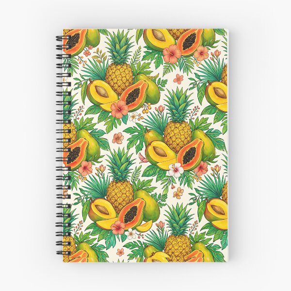 Item preview, Tropical Fruit and Hibiscus Pattern Botanical Exotic designed and sold by SplashTastic.