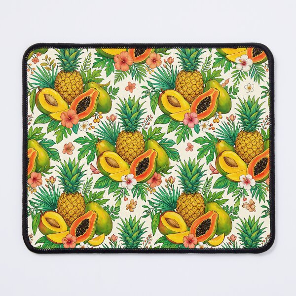 Item preview, Tropical Fruit and Hibiscus Pattern Botanical Exotic designed and sold by SplashTastic.
