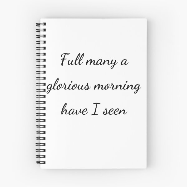 Item preview, "Full many a glorious morning have I seen" - handwriting black designed and sold by ariksworld.