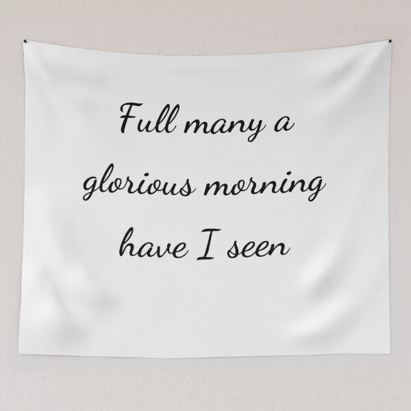 Item preview, "Full many a glorious morning have I seen" - handwriting black designed and sold by ariksworld.