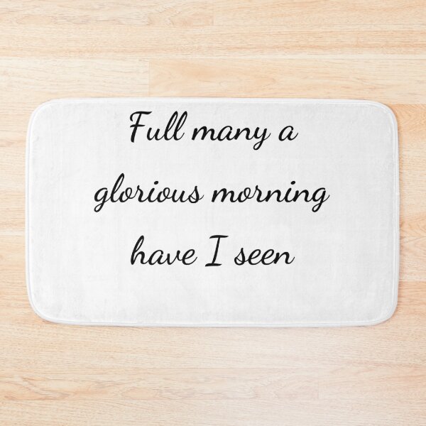 Item preview, "Full many a glorious morning have I seen" - handwriting black designed and sold by ariksworld.