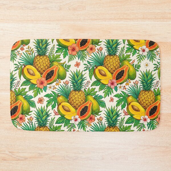 Item preview, Tropical Fruit and Hibiscus Pattern Botanical Exotic designed and sold by SplashTastic.