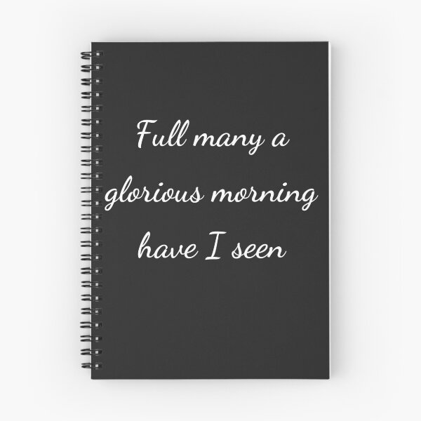 Item preview, "Full many a glorious morning have I seen" - handwriting white designed and sold by ariksworld.
