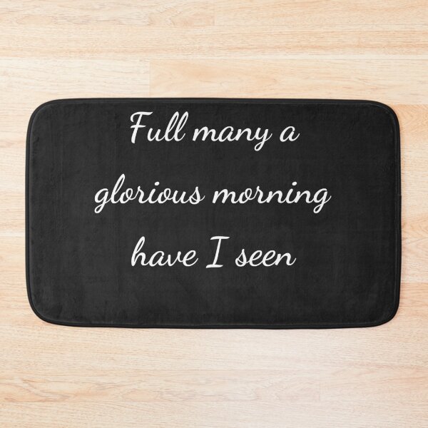 Item preview, "Full many a glorious morning have I seen" - handwriting white designed and sold by ariksworld.