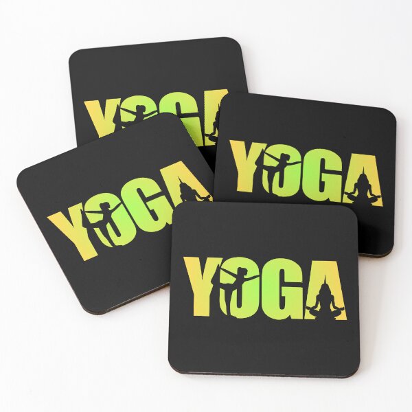 Item preview, Yoga Silhouette Typography Zen Gradient designed and sold by MoonshotWorld.