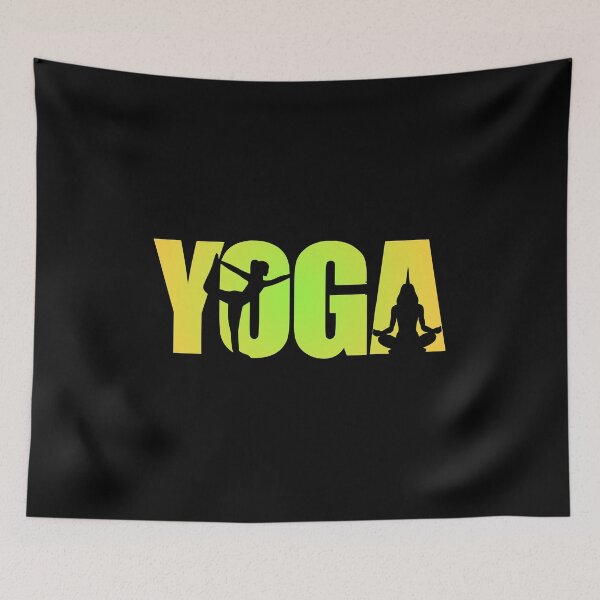Item preview, Yoga Silhouette Typography Zen Gradient designed and sold by MoonshotWorld.