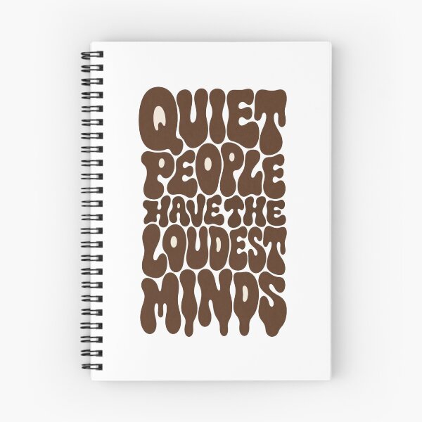 Item preview, Quiet People Have the Loudest Minds • Retro Blob Typography for Deep Thinkers designed and sold by Bright Nest Studio.